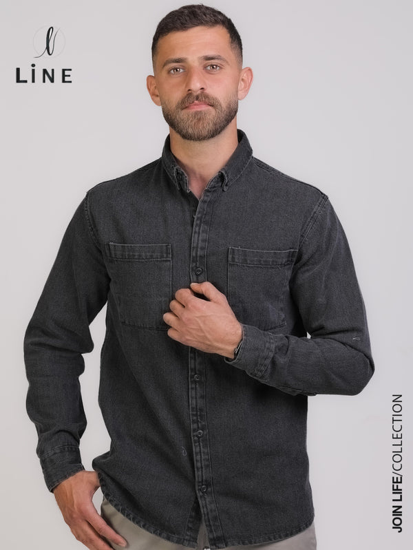 قميص جينز جيبة 8